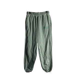 Liberty Clothing Women's Green 100% Organic Cotton Casual Sweatpants
